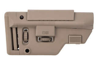 B5 Systems AR-15 Collapsible Precision Stock Long in FDE is made of polymer